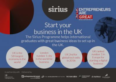 The Sirius Programme - Your opportunity to see your Company Grow!