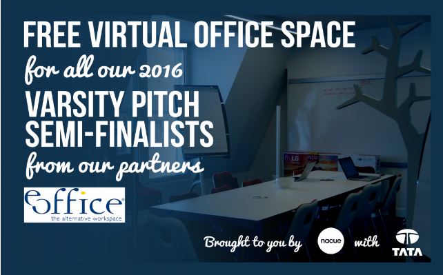 Free virtual office space for Varsity Pitch Finalists